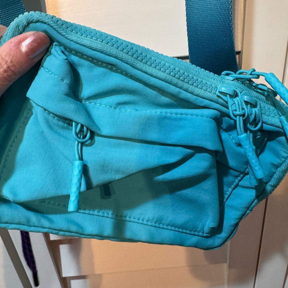 Teal Multipocket Crossbody Bag - image 5